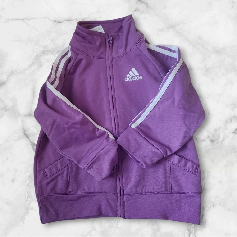 Adidas Purple Track Jacket- Baby-size 18 Months